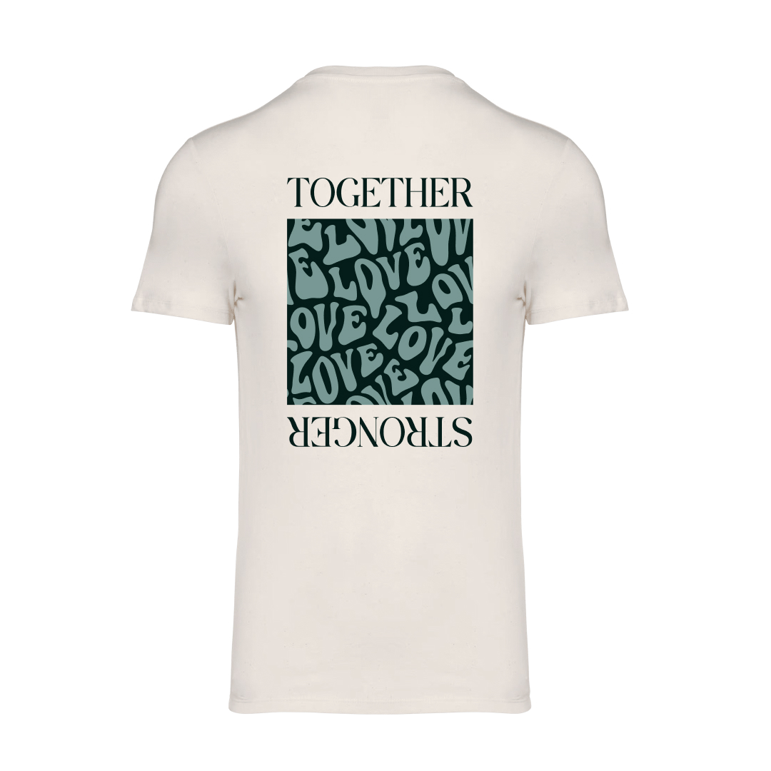T-shirt Together Stronger Love en coton bio – Image 7