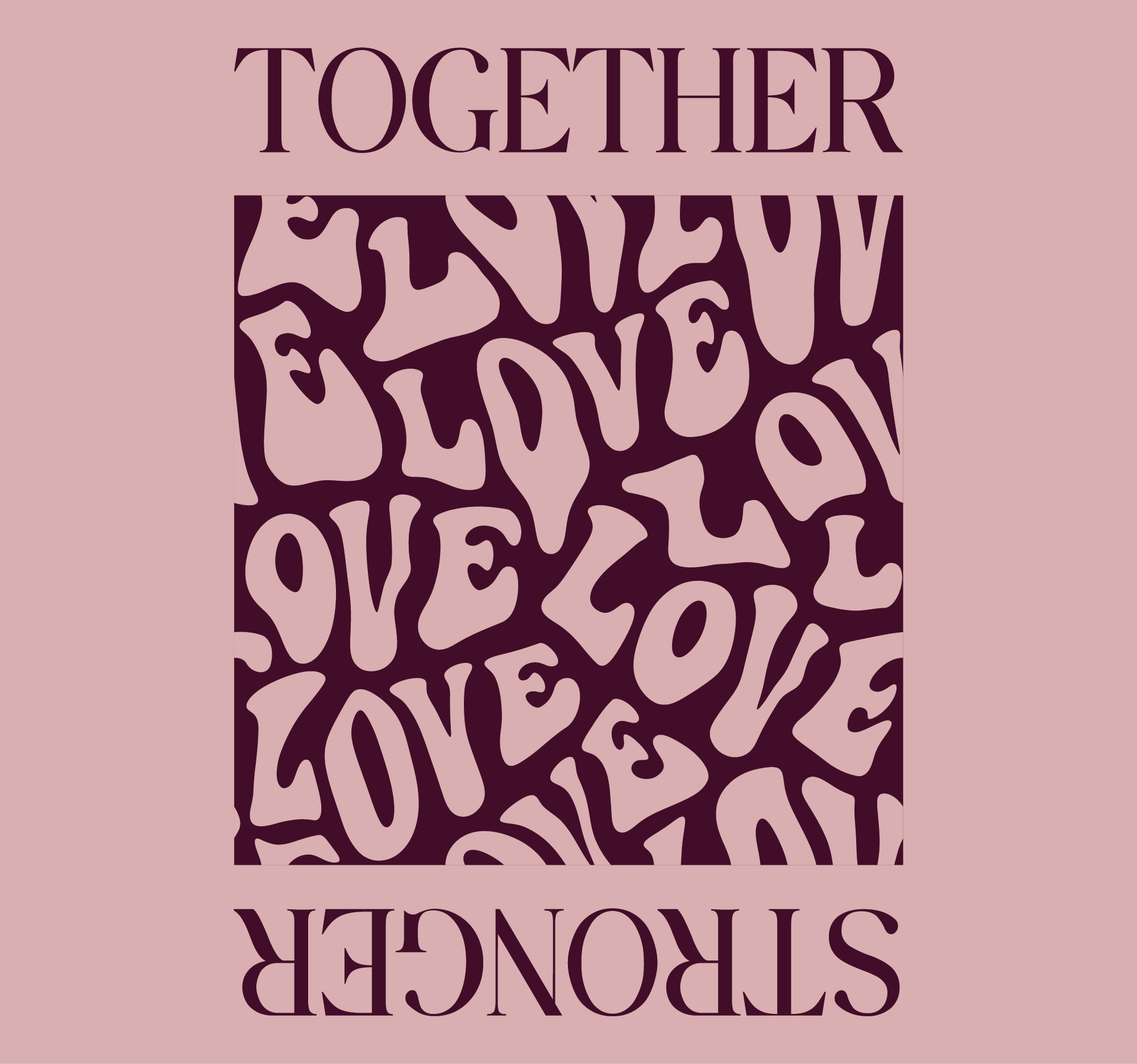 T-shirt Together Stronger Love en coton bio – Image 11