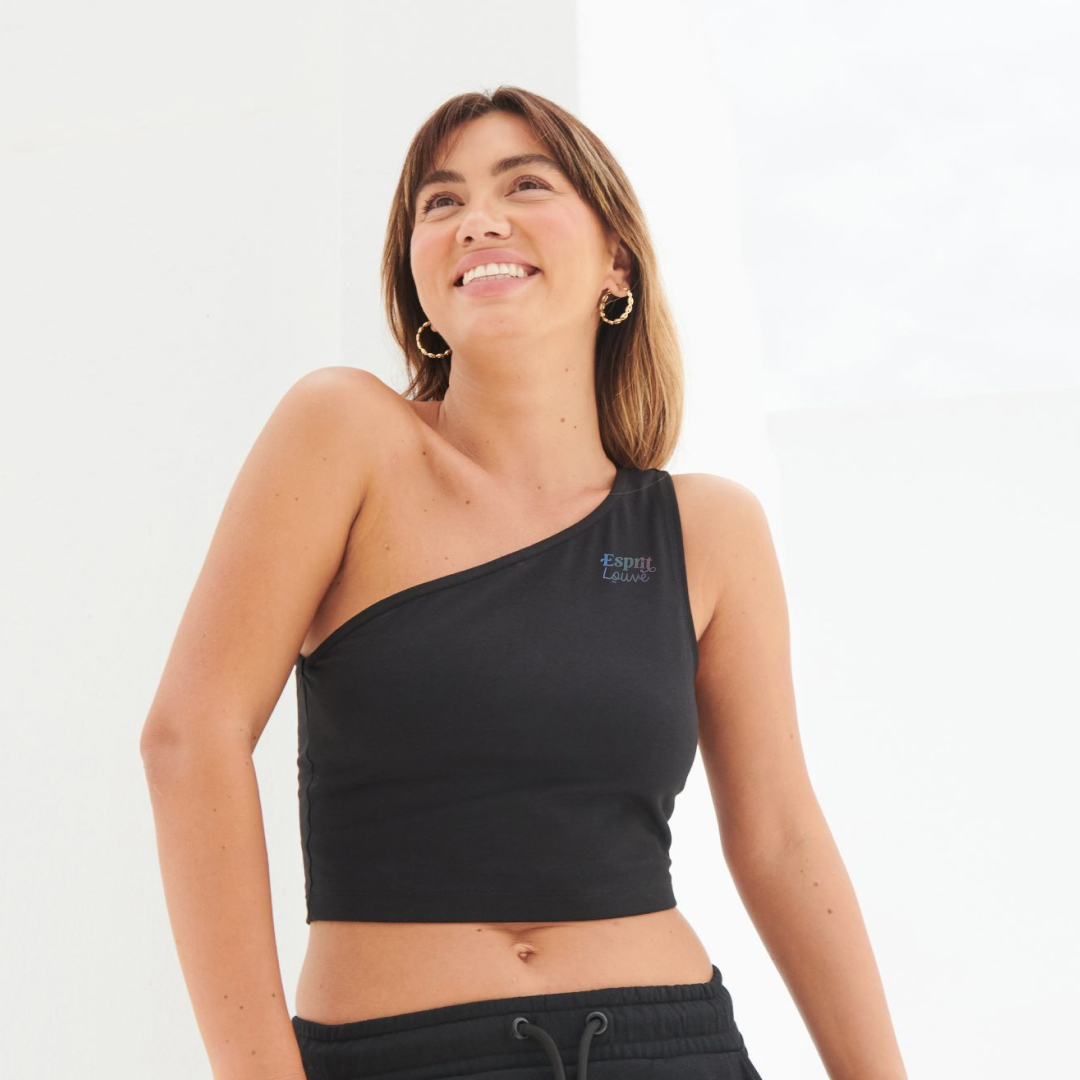 Top asymétrique noir femme – Image 6