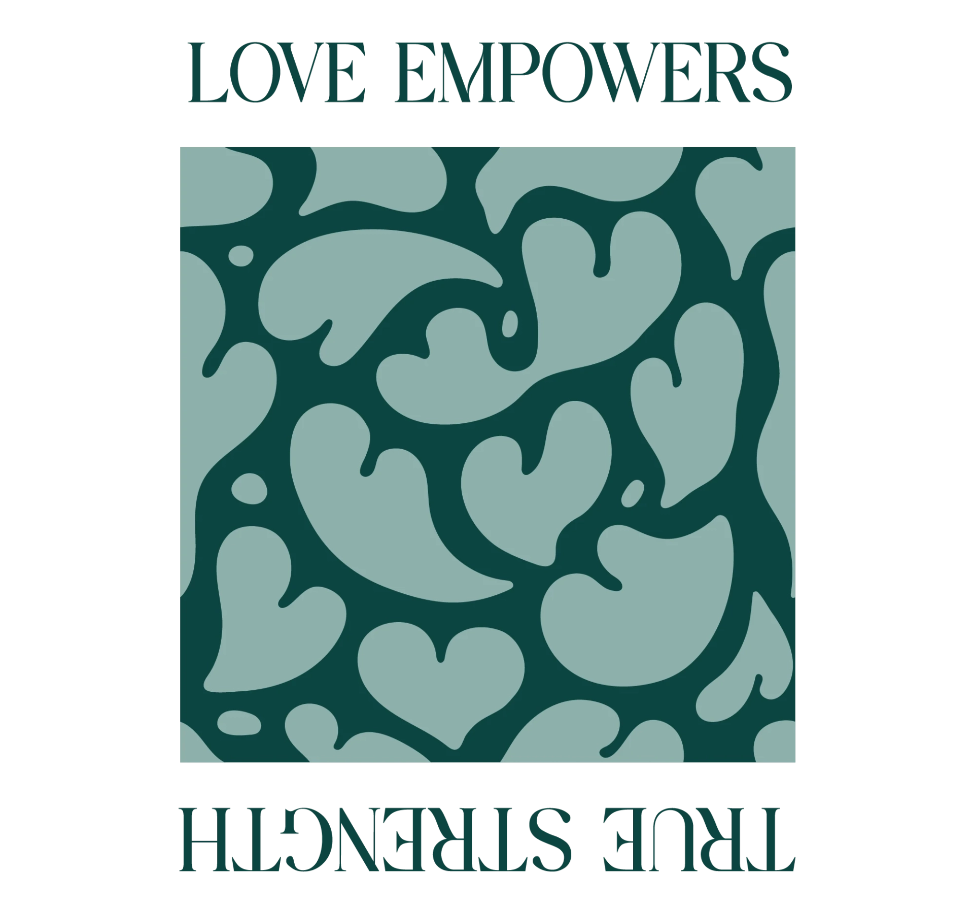 LOVE EMPOWER VERT FONCE